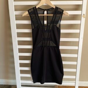 Foreign Exchange Black Mini Dress Size Small